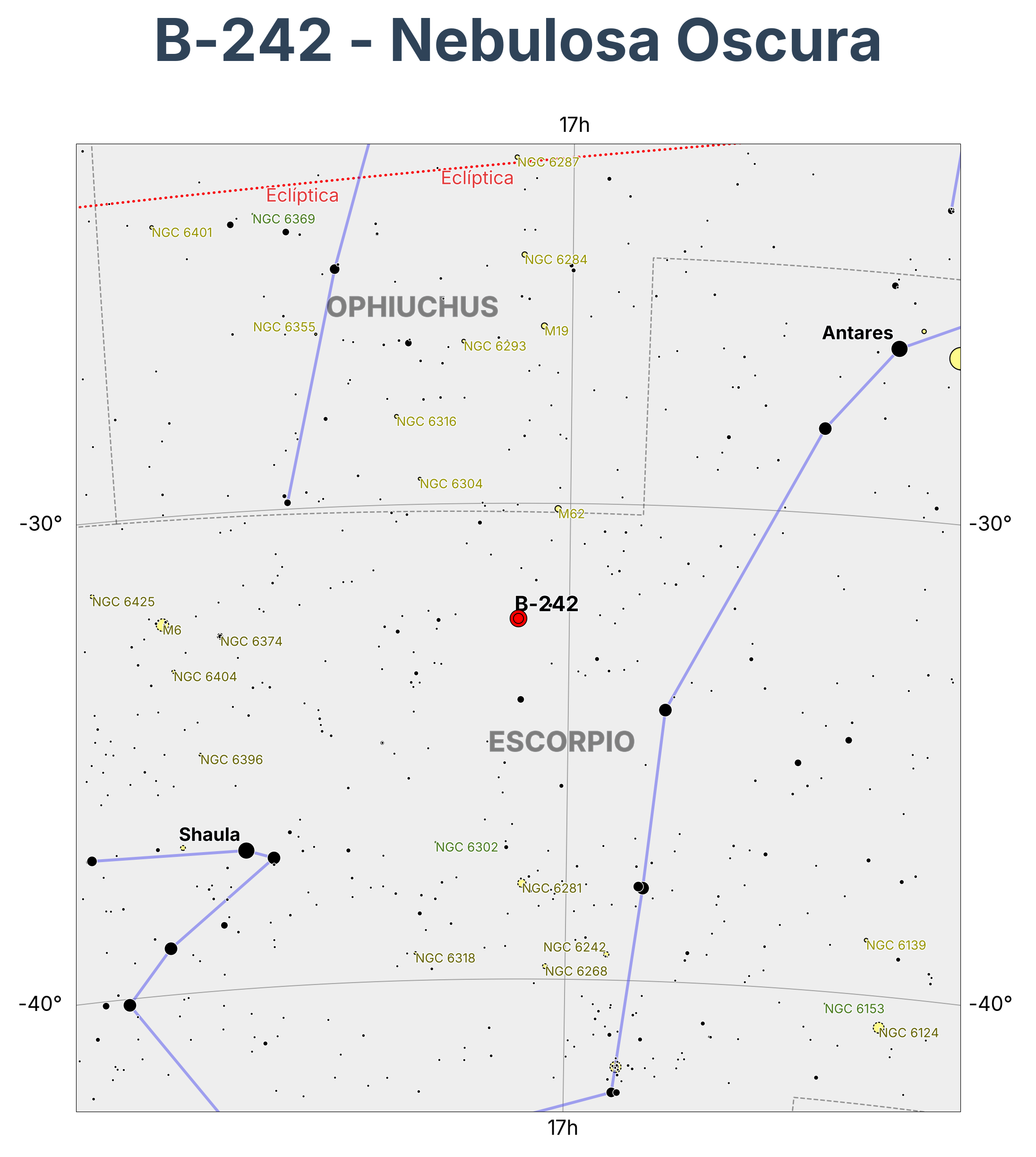B-242 - Nebulosa Oscura en Scorpius (Escorpión)