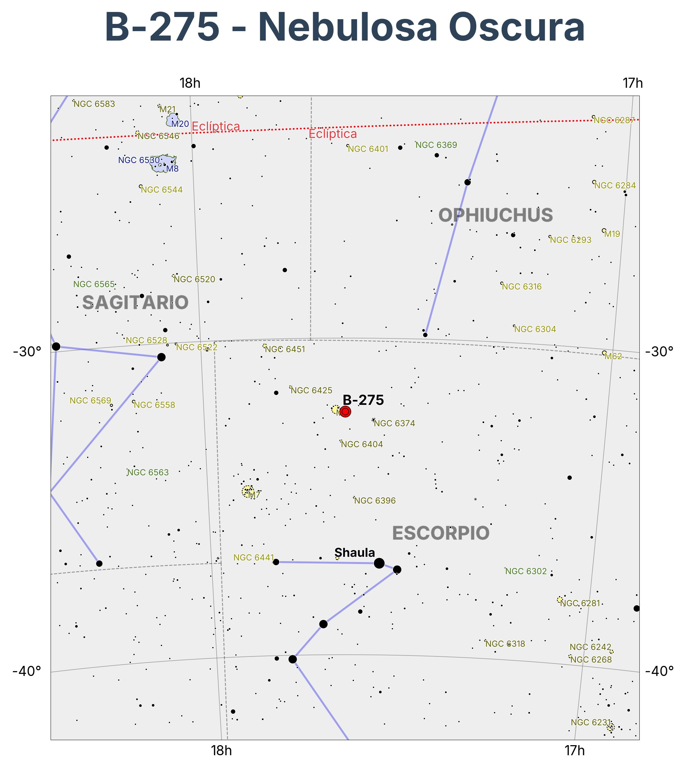 B-275 - Nebulosa Oscura en Scorpius (Escorpión)
