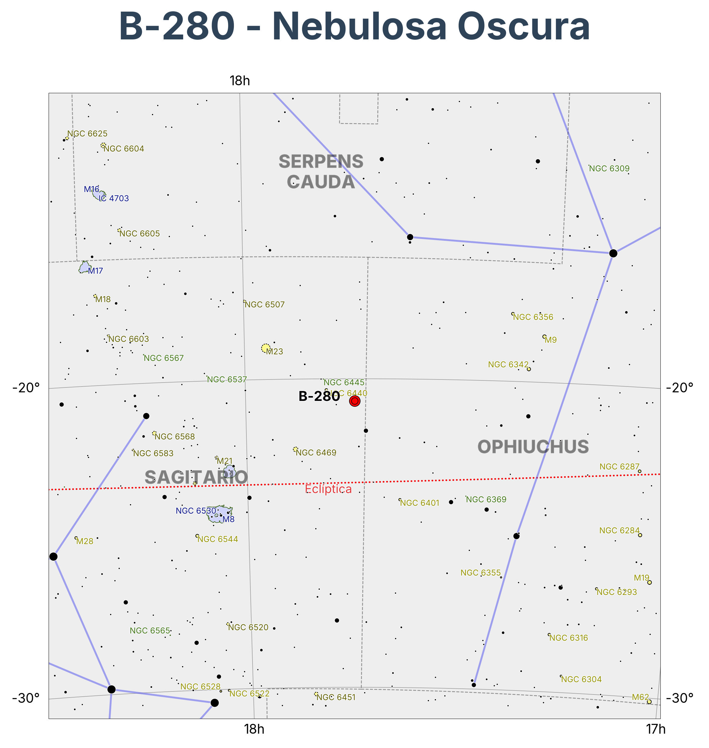 B-280 - Nebulosa Oscura en Sagitarius (Arquero)