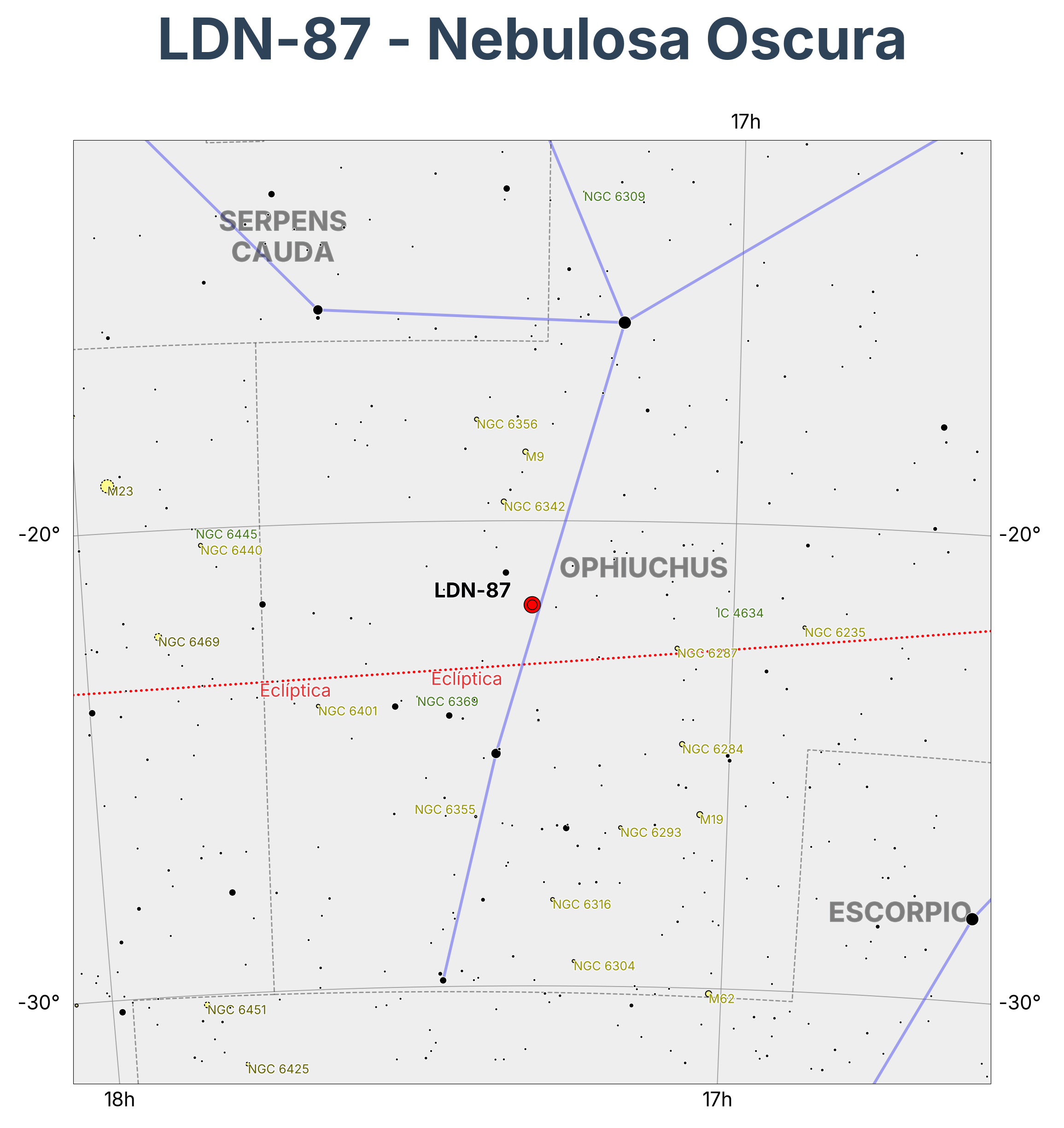 LDN-87 - Nebulosa Oscura en Ofiuchus (Cazador de Serpientes)