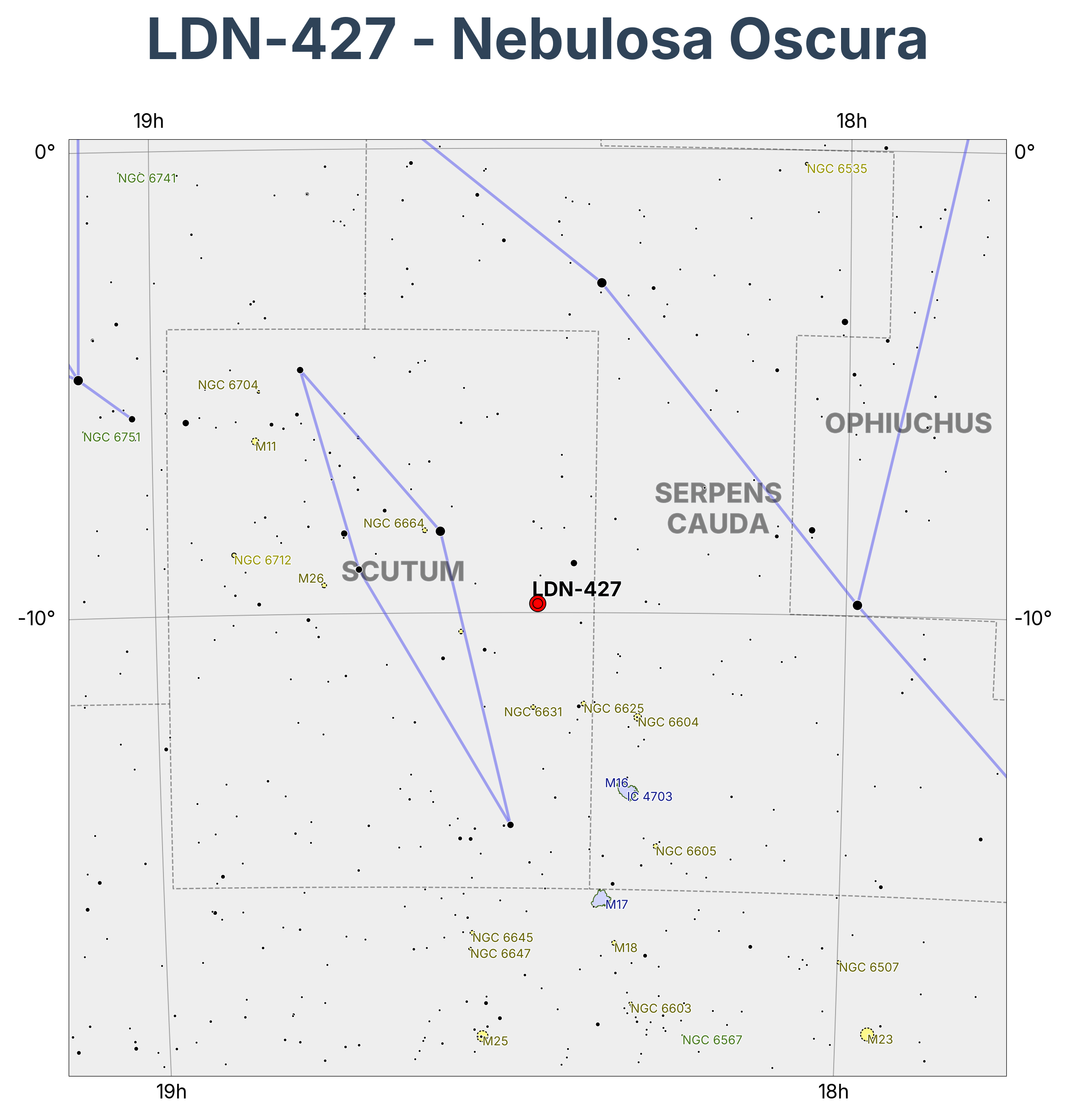 LDN-427 - Nebulosa Oscura en Scutum (Escudo)