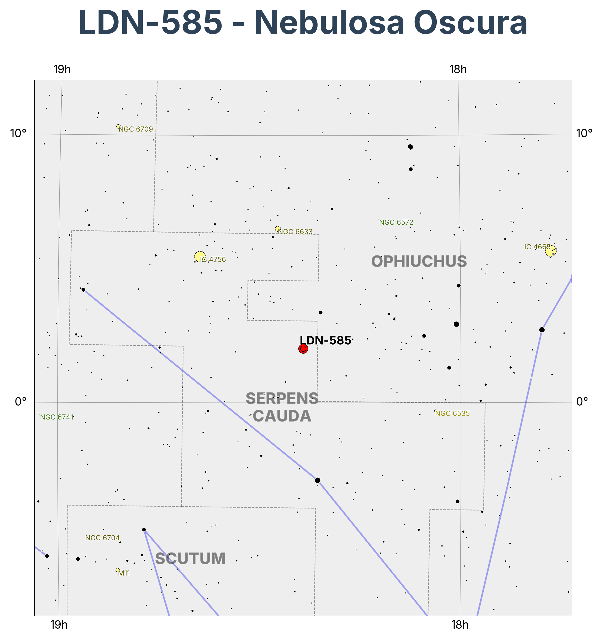 LDN-585 - Nebulosa Oscura en Serpens (Serpiente)