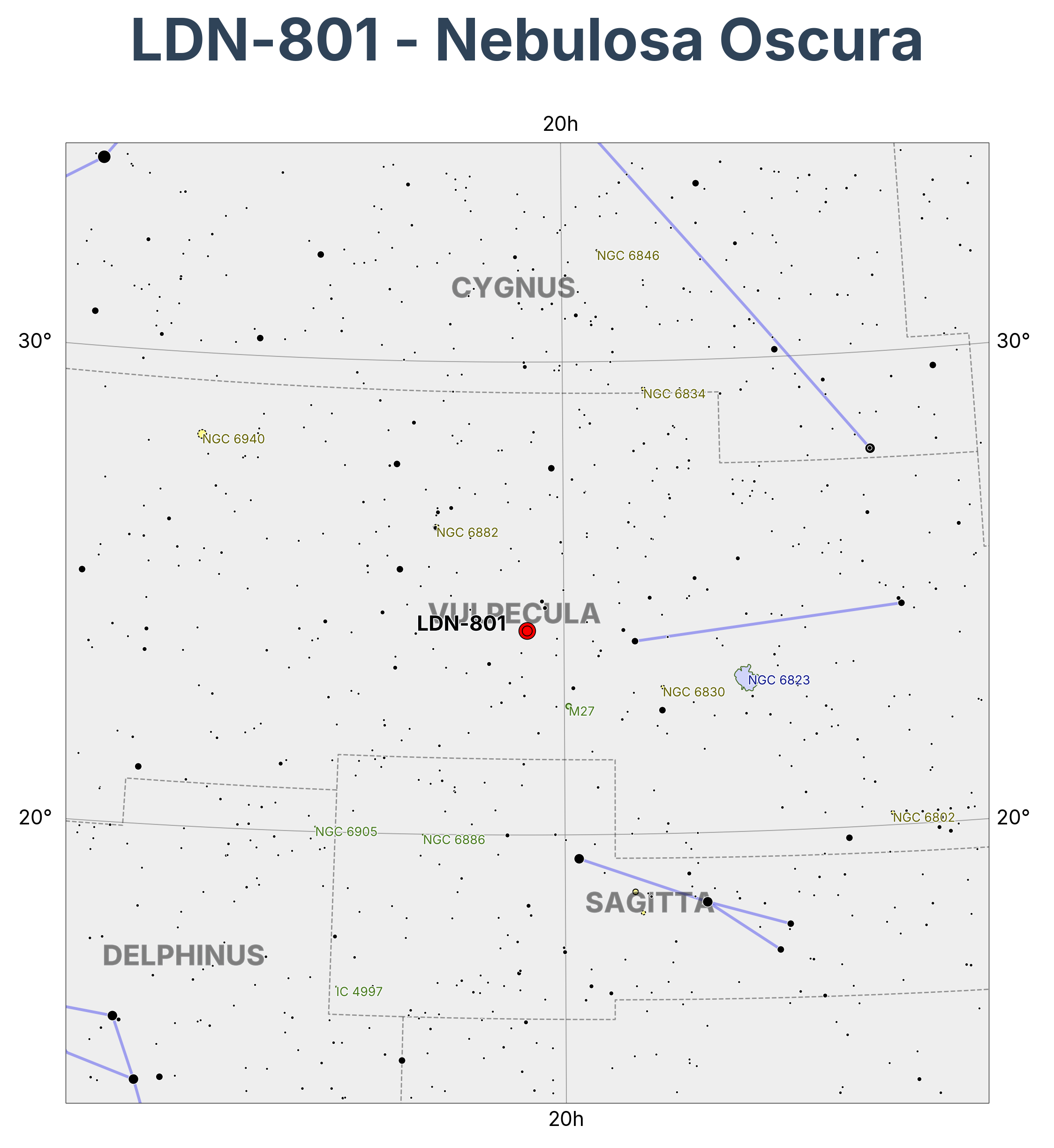 LDN-801 - Nebulosa Oscura en Vulpecula (Raposa)