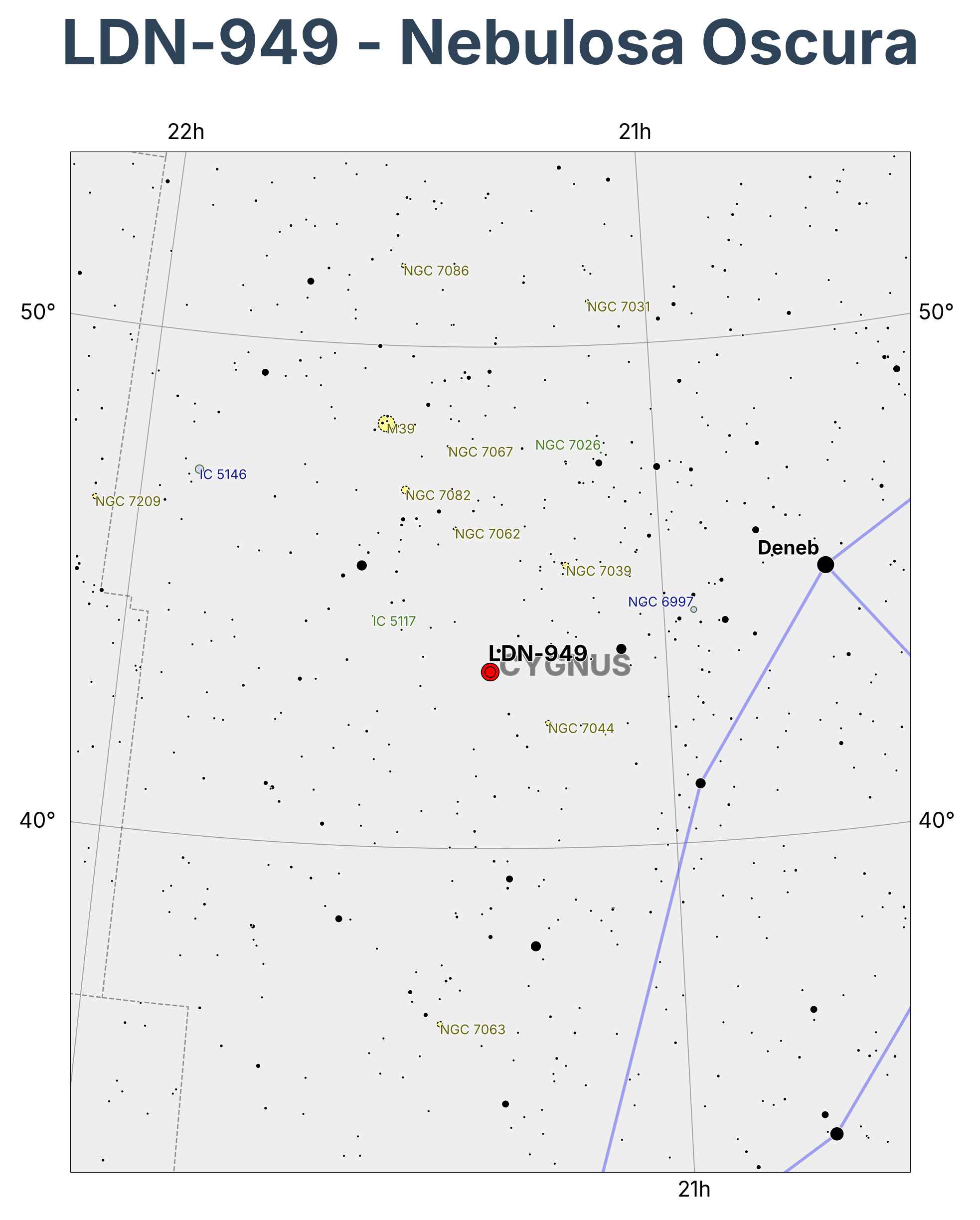 LDN-949 - Nebulosa Oscura en Cygnus (Cisne)