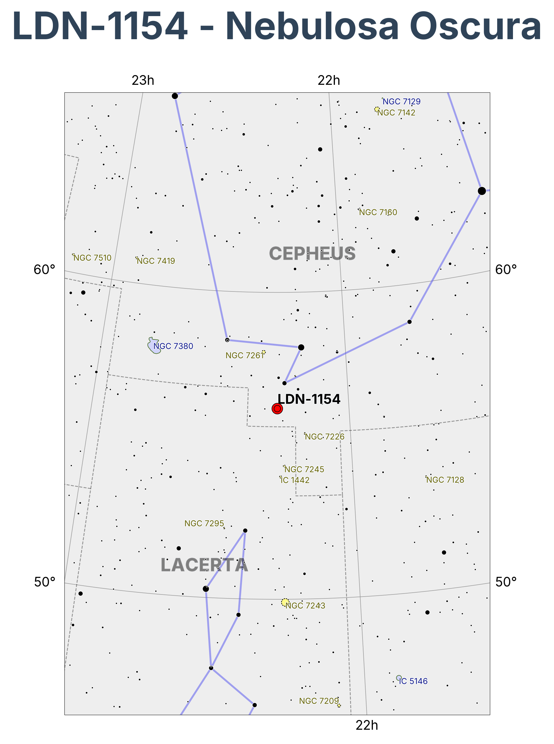 LDN-1154 - Nebulosa Oscura en Cepheus (Cefeo)
