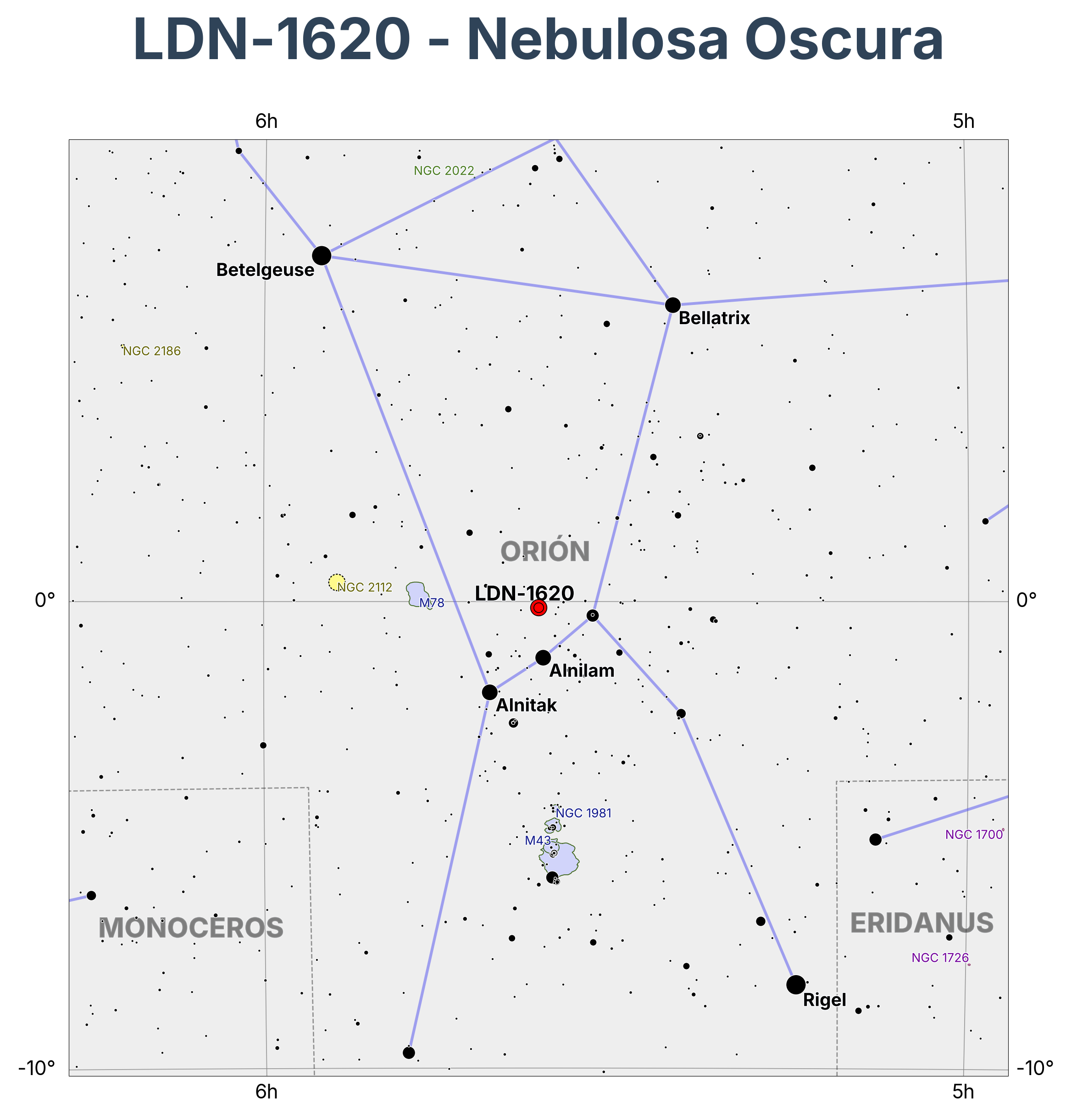 LDN-1620 - Nebulosa Oscura en Orion (Orión)