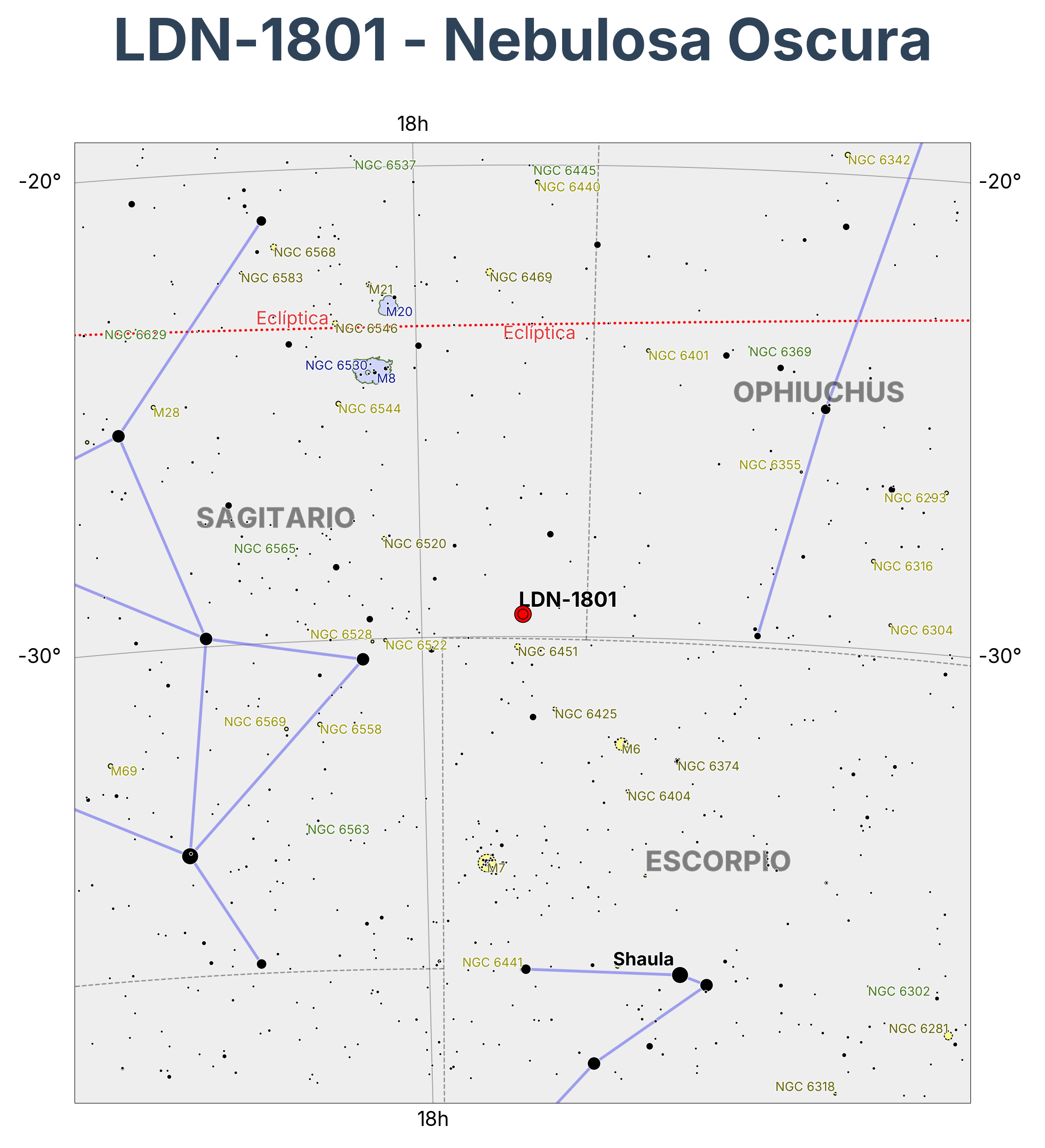 LDN-1801 - Nebulosa Oscura en Sagitarius (Arquero)