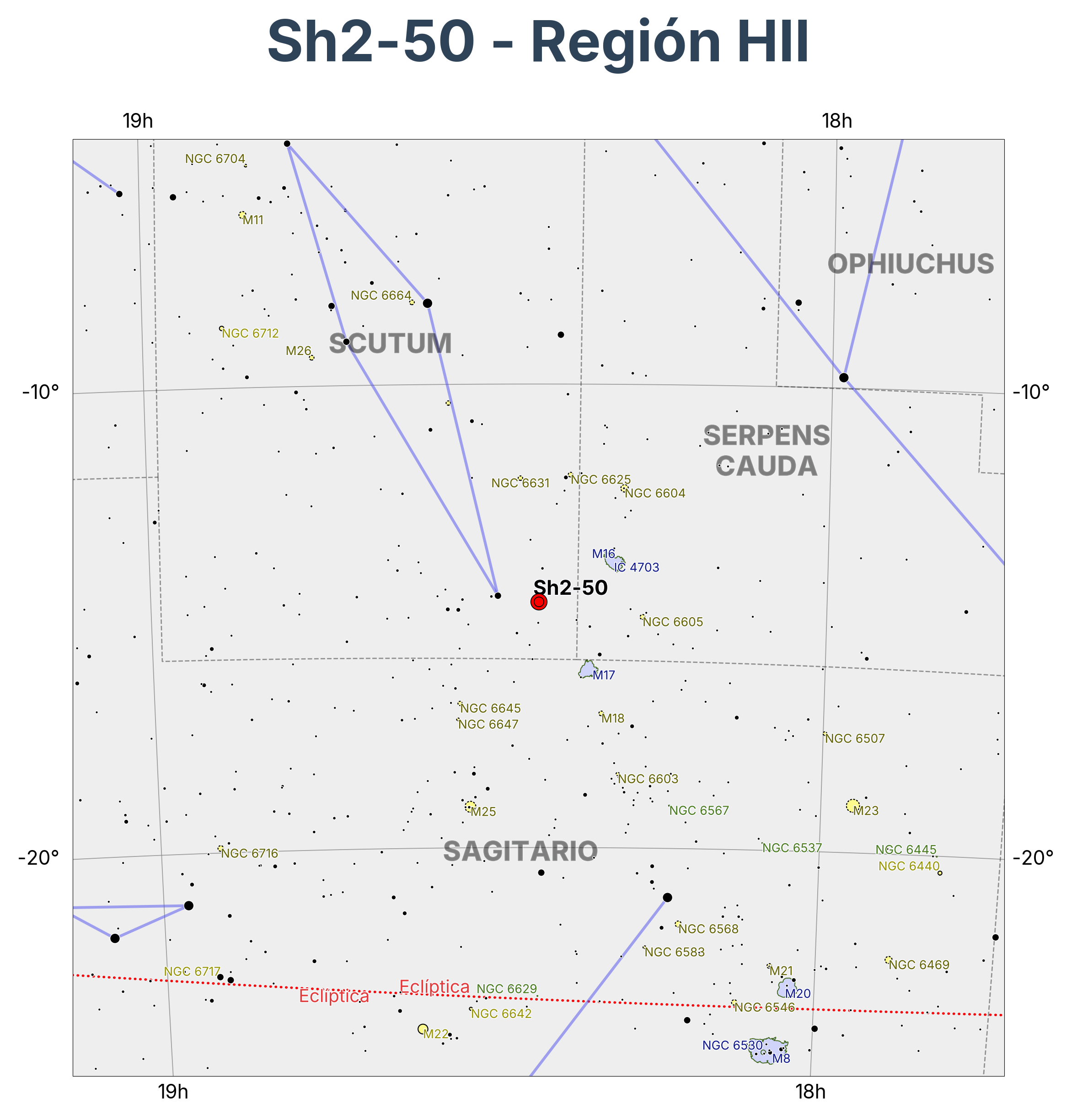 LBN-62 - Región HII en Scutum (Escudo)