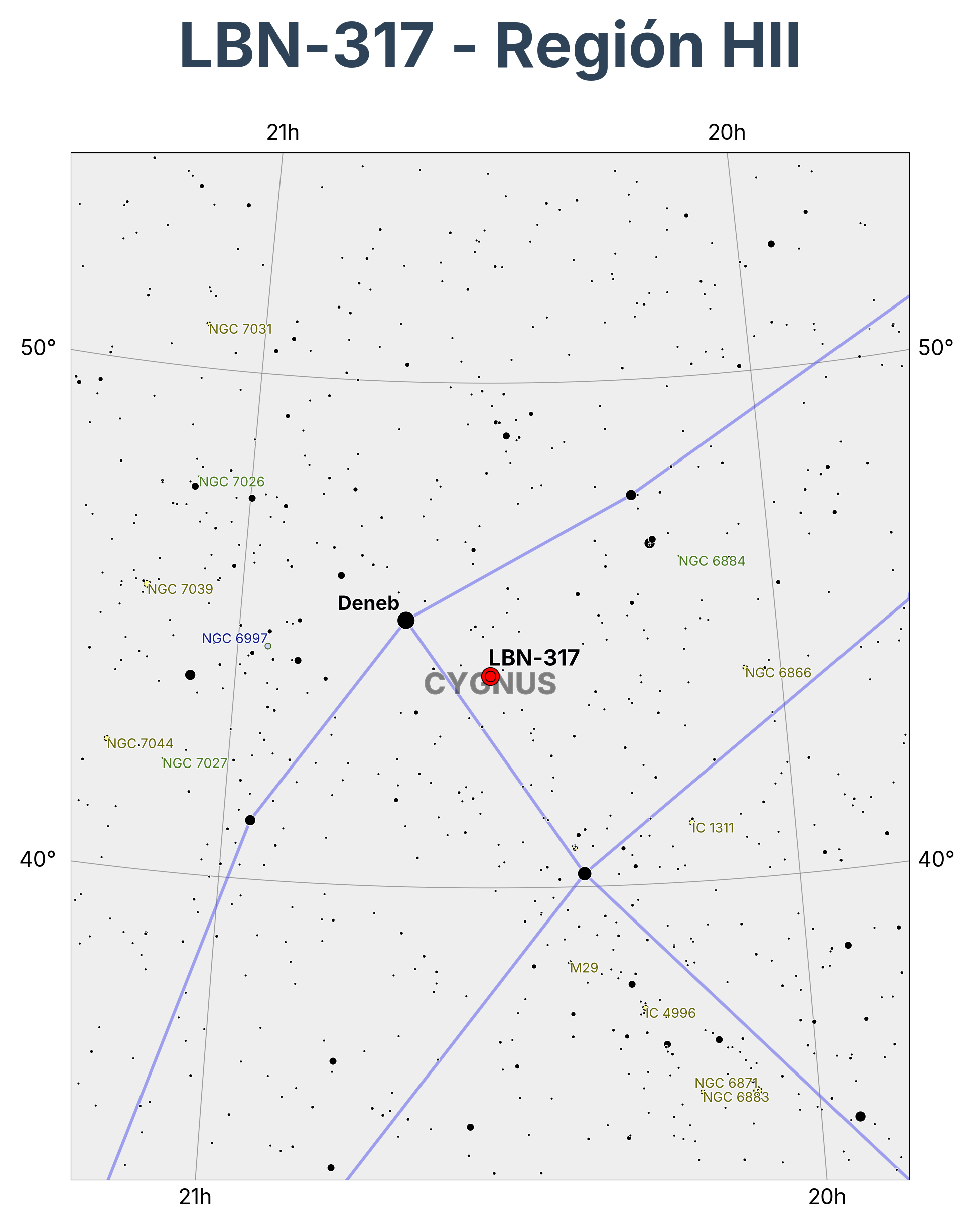 LBN-317 - Región HII en Cygnus (Cisne)