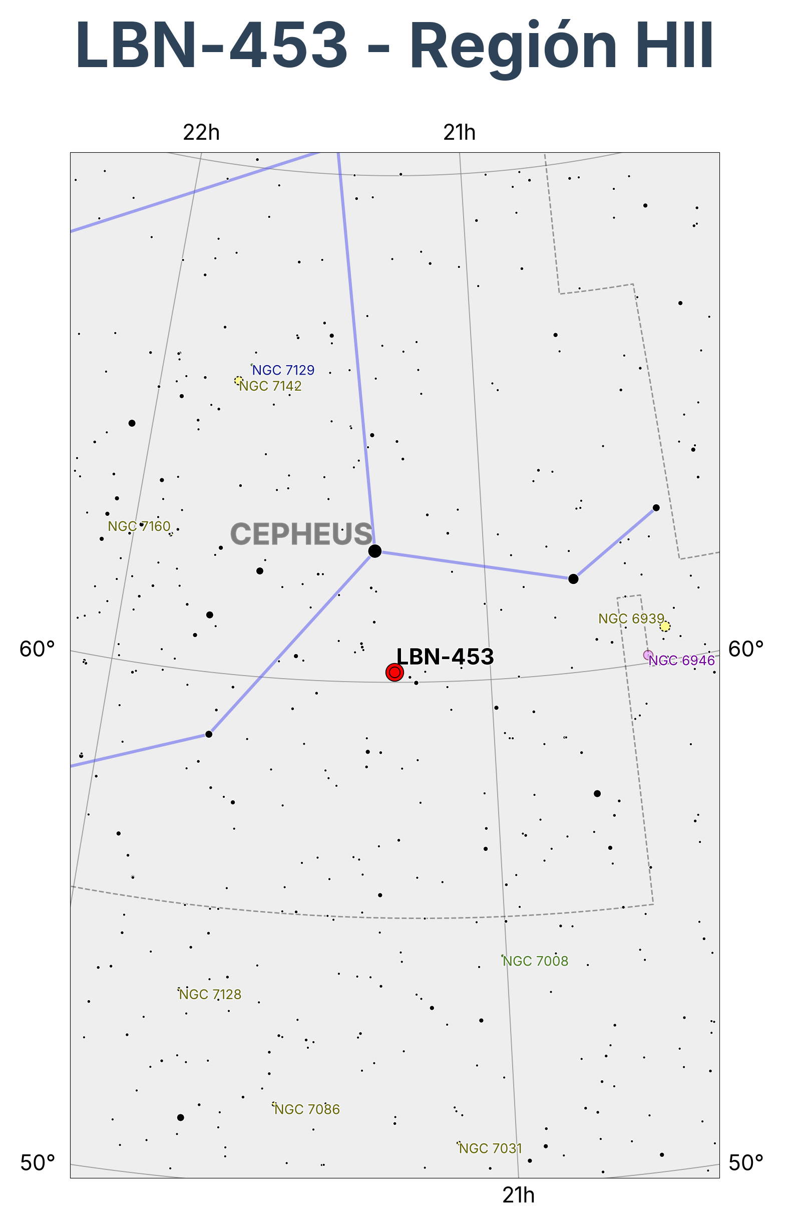 LBN-453 - Región HII en Cepheus (Cefeo)