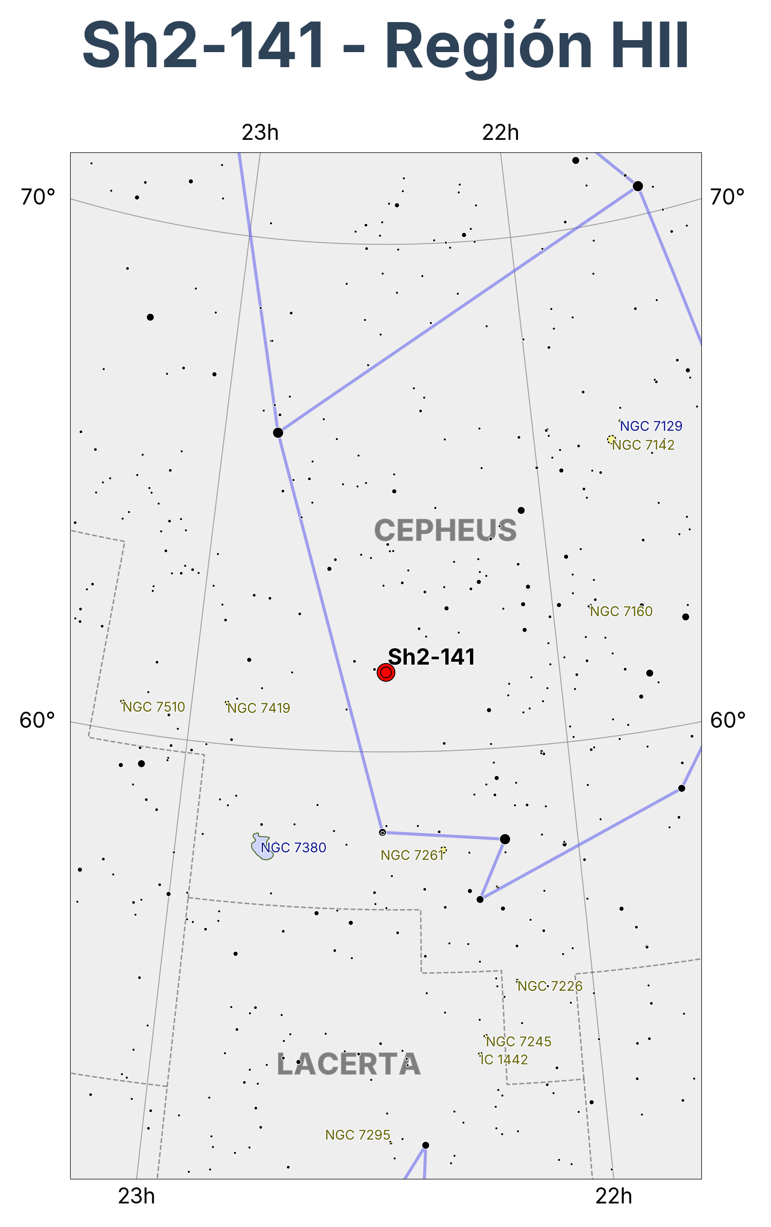 Sh2-141 - Región HII en Cepheus (Cefeo)