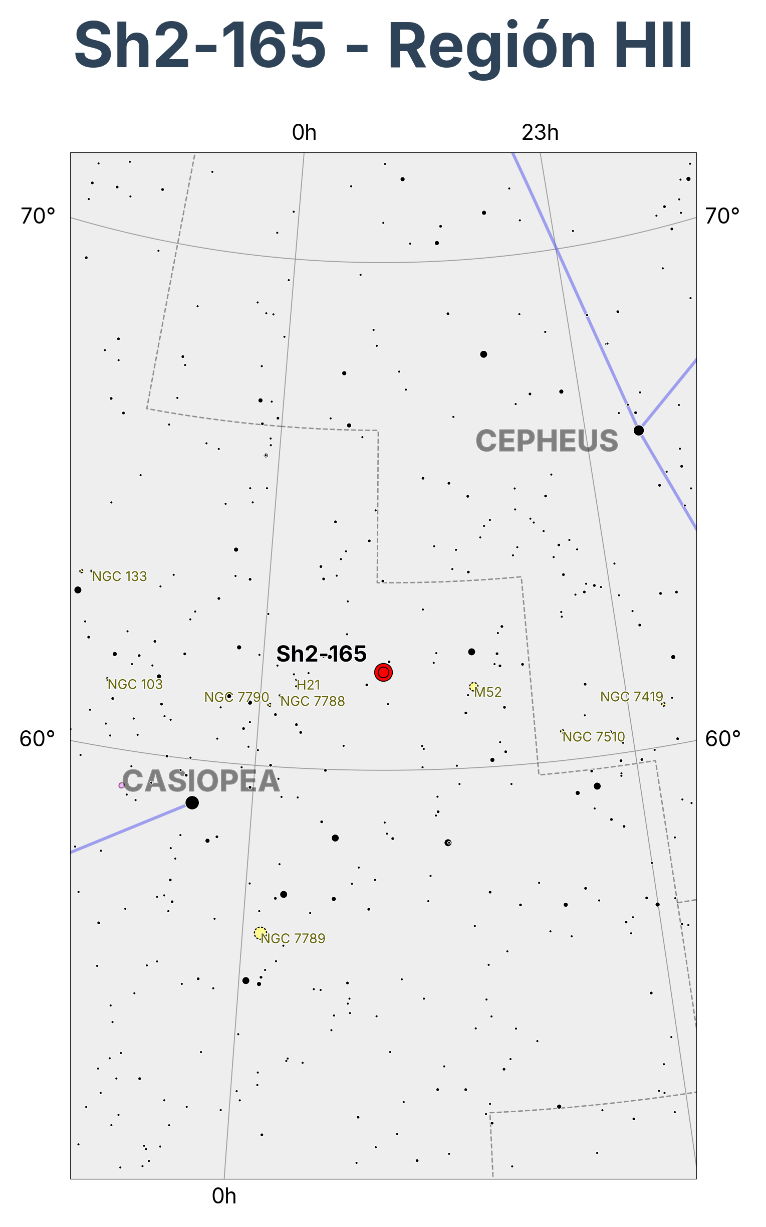 Sh2-165 - Región HII en Cassiopeia (Casiopea)