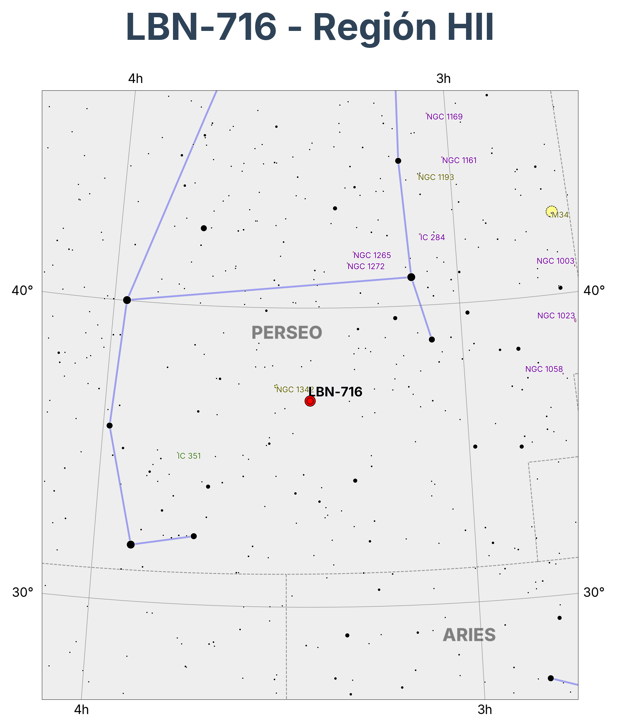 LBN-716 - Región HII en Perseus (Perseo)