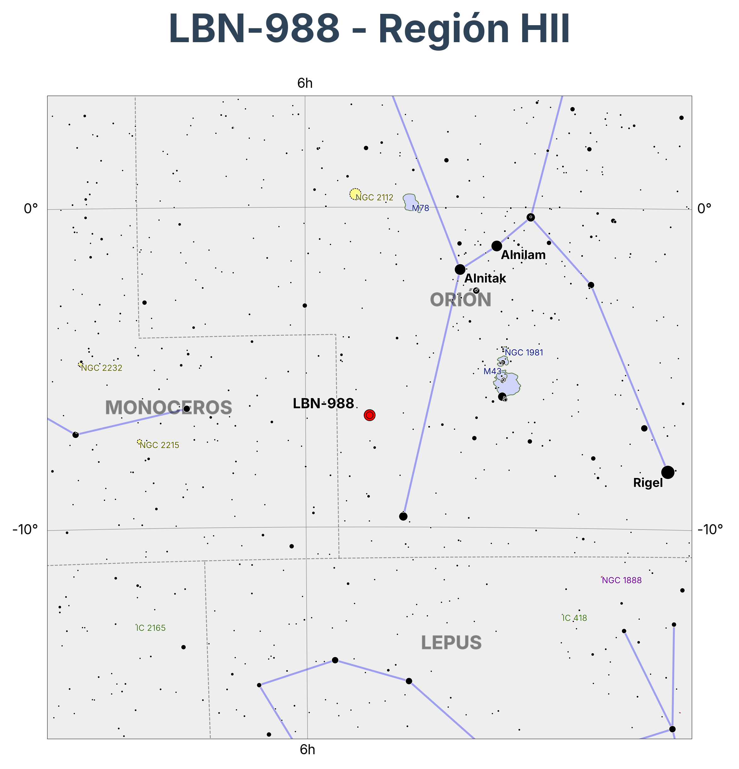 LBN-988 - Región HII en Orion (Orión)