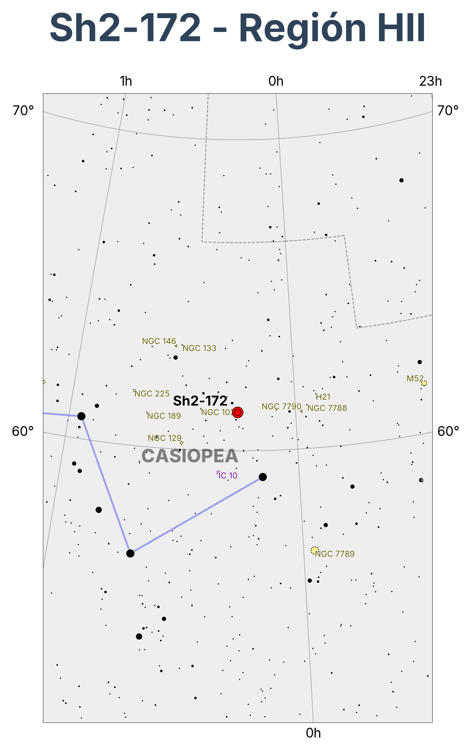 Sh2-172 - Región HII en Cassiopeia (Casiopea)
