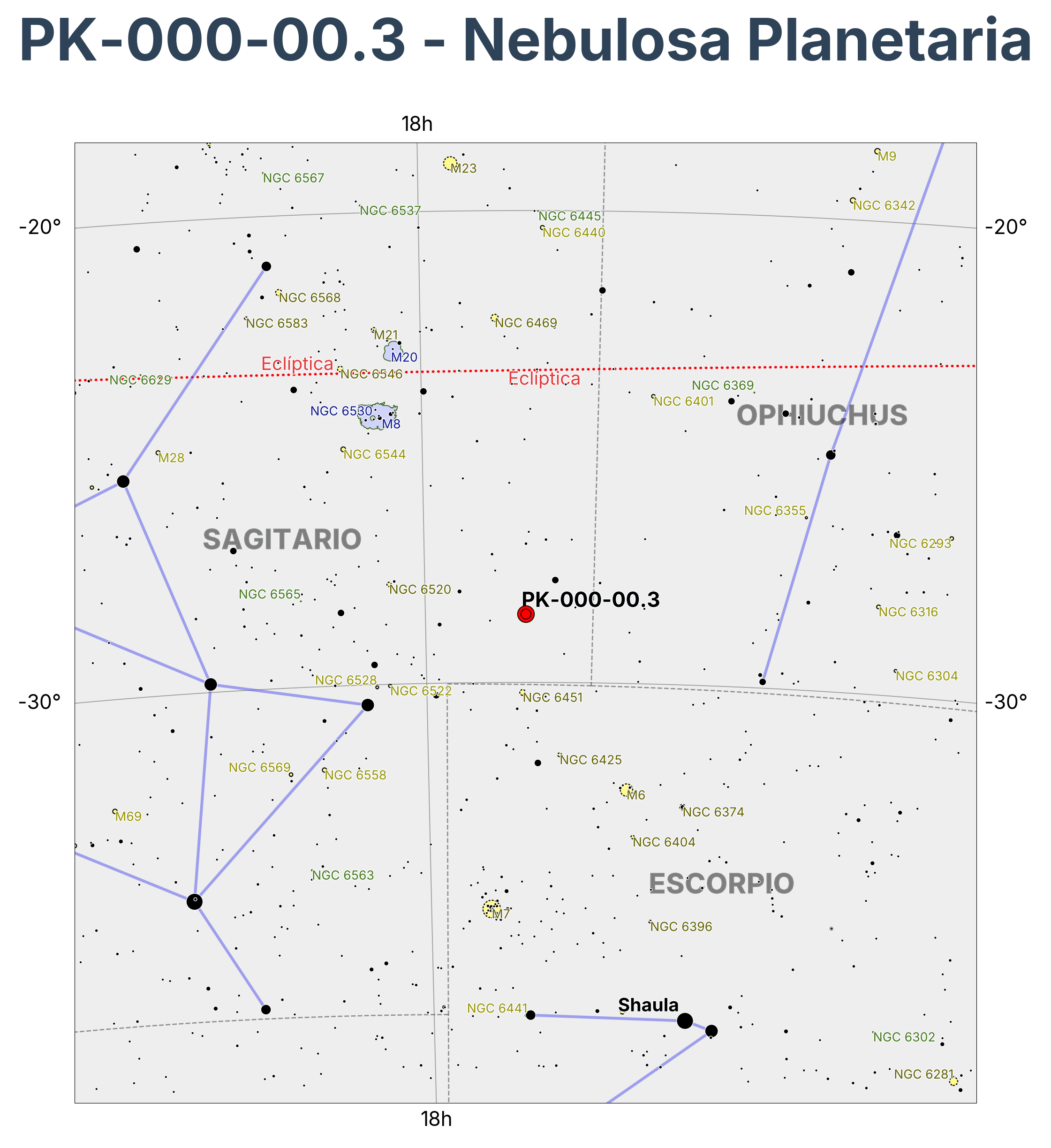 PK-000-00.3 - Nebulosa Planetaria en Sagitarius (Arquero)