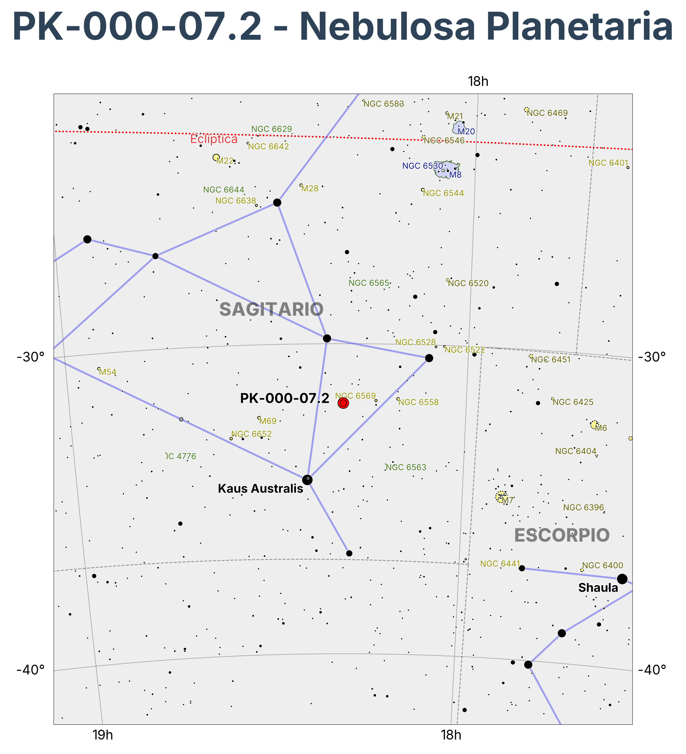 PK-000-07.2 - Nebulosa Planetaria en Sagitarius (Arquero)