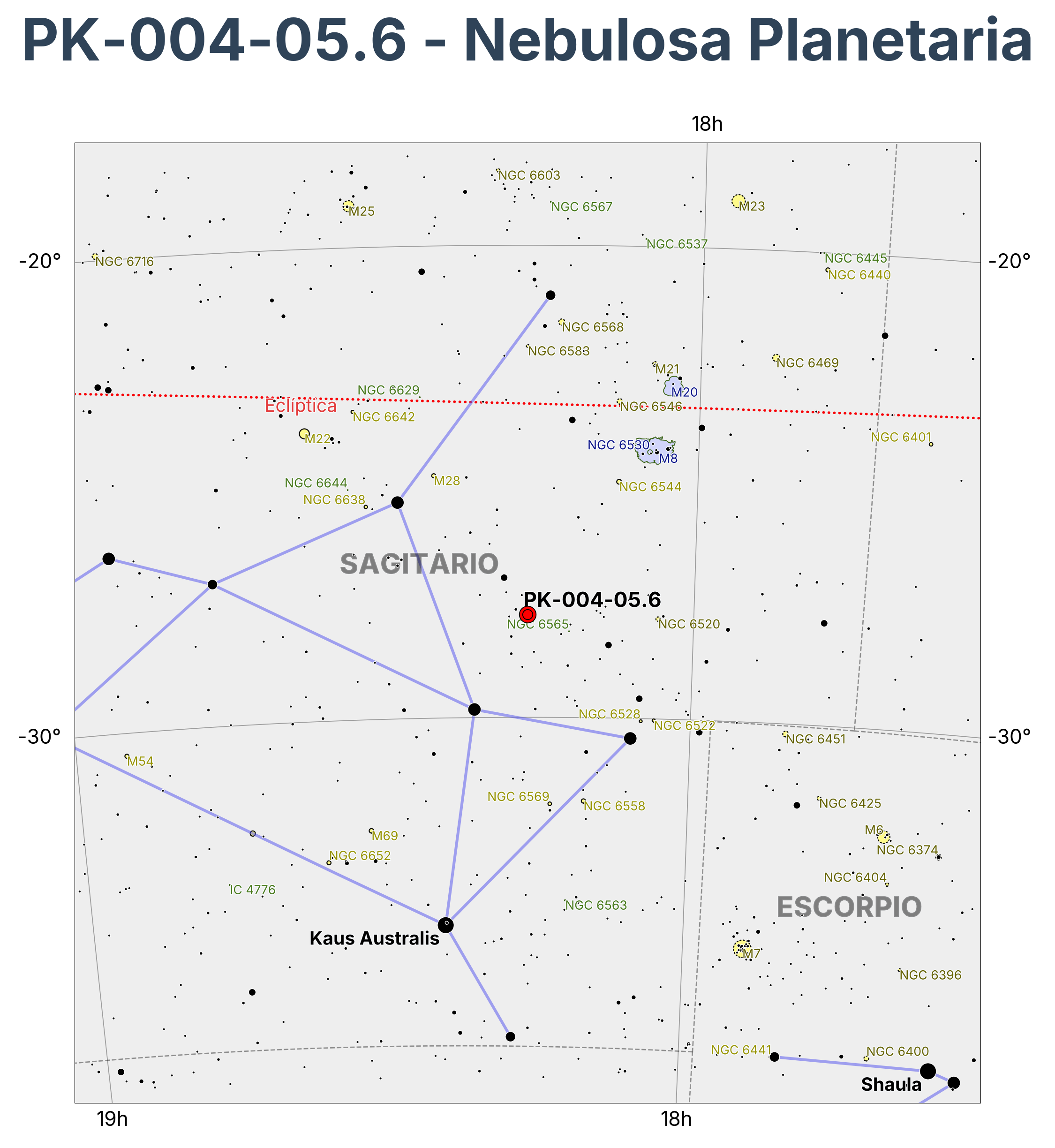 PK-004-05.6 - Nebulosa Planetaria en Sagitarius (Arquero)
