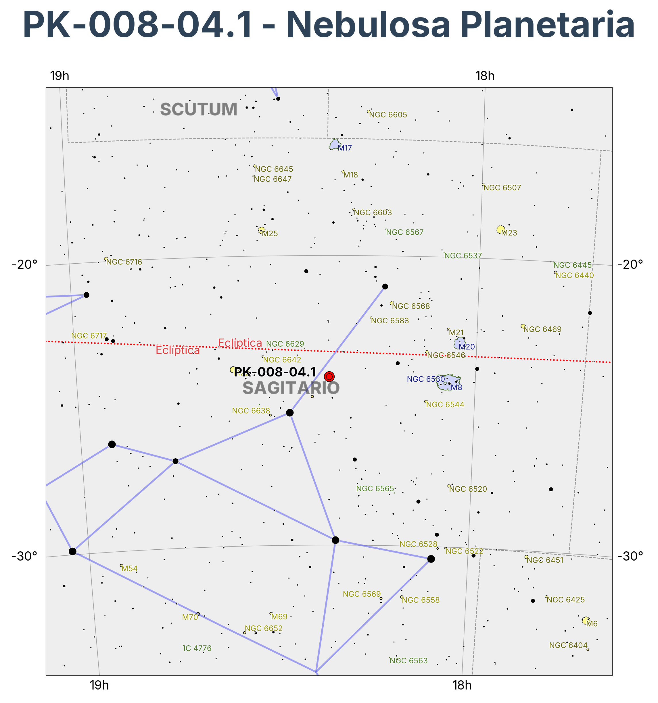 PK-008-04.1 - Nebulosa Planetaria en Sagitarius (Arquero)