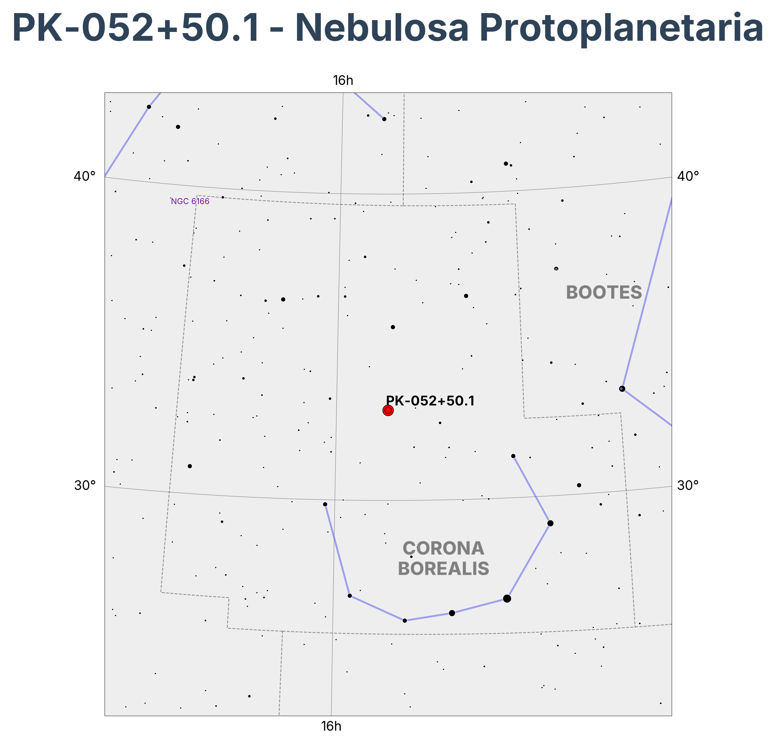 PK-052+50.1 - Nebulosa Protoplanetaria en Corona Borealis (Corona Boreal)