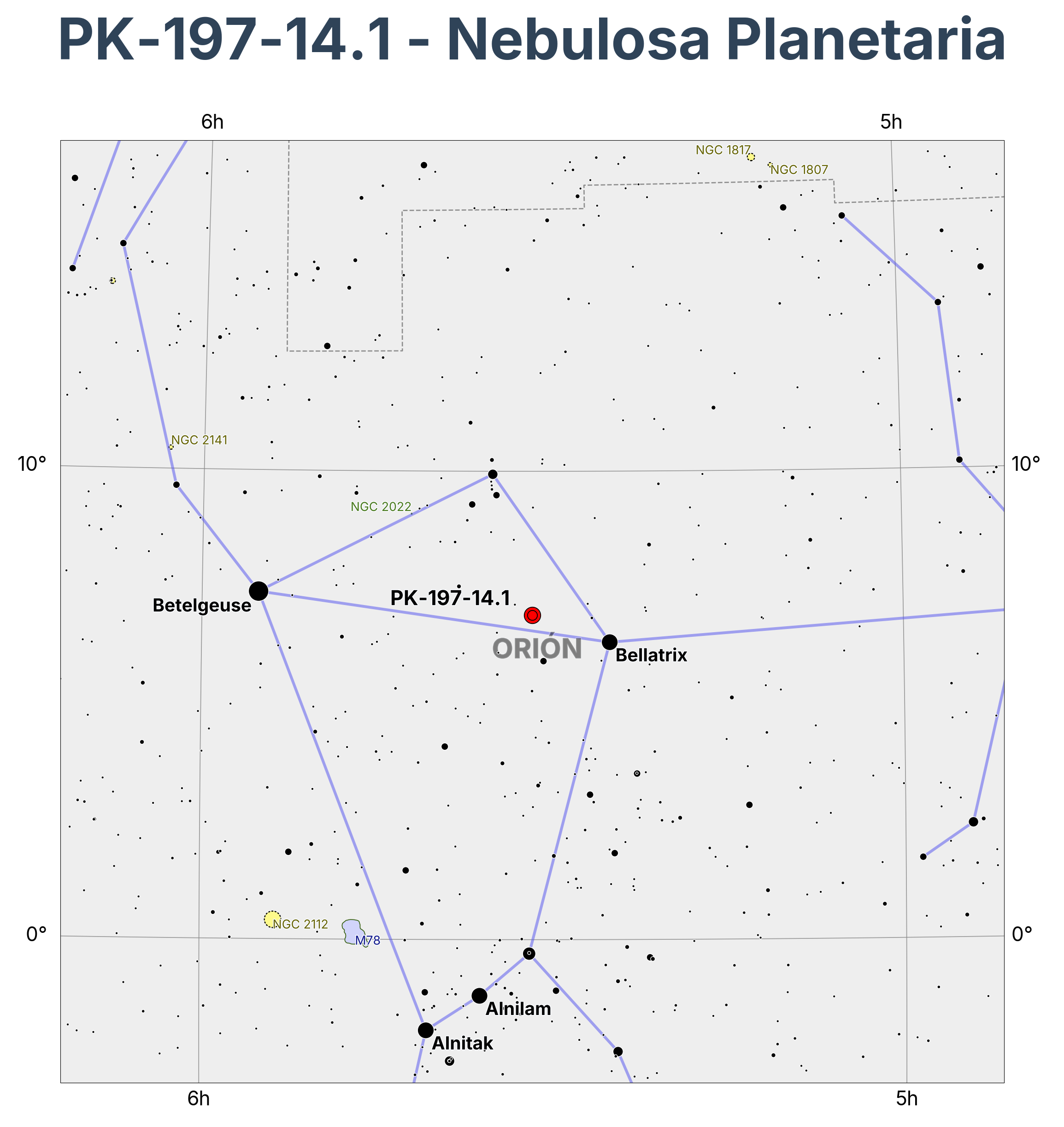 PK-197-14.1 - Nebulosa Planetaria en Orion (Orión)