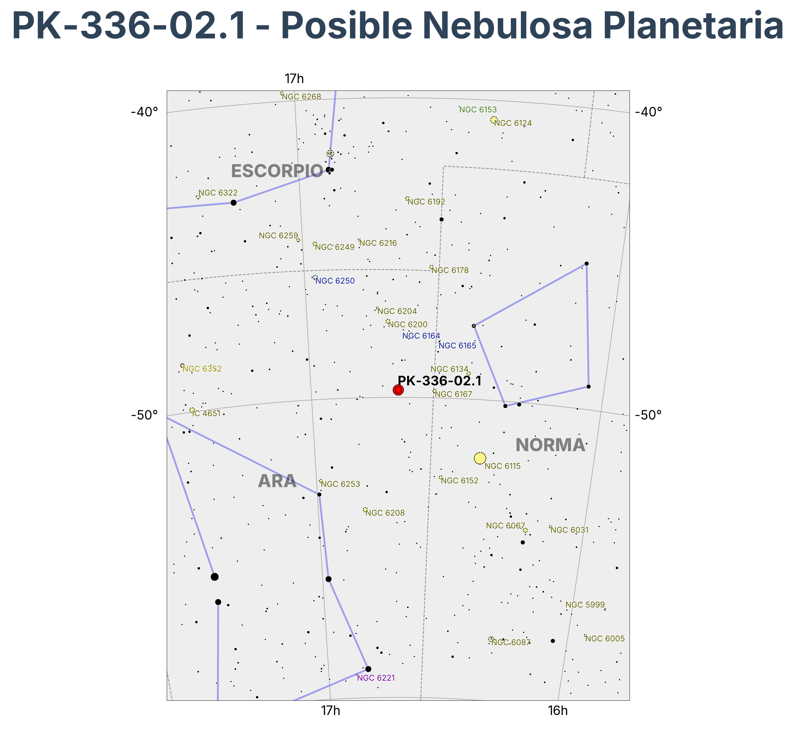 PK-336-02.1 - Posible Nebulosa Planetaria en Ara (Altar)
