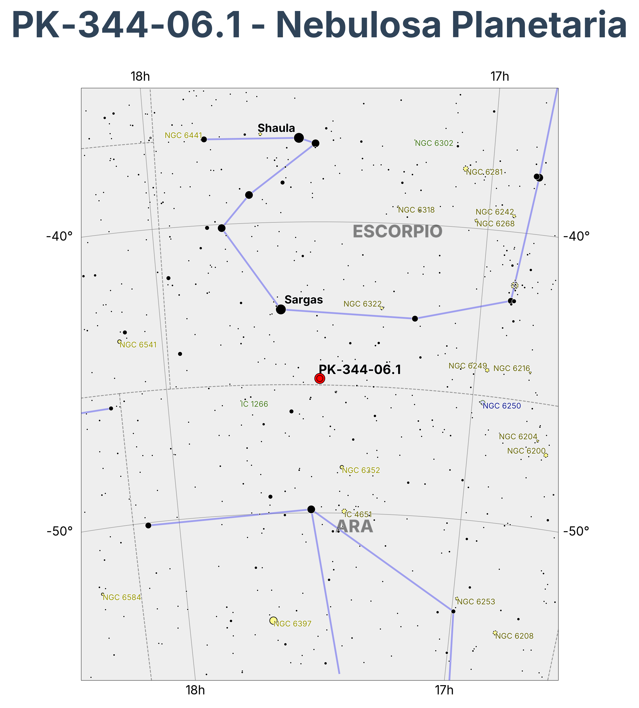 PK-344-06.1 - Nebulosa Planetaria en Scorpius (Escorpión)