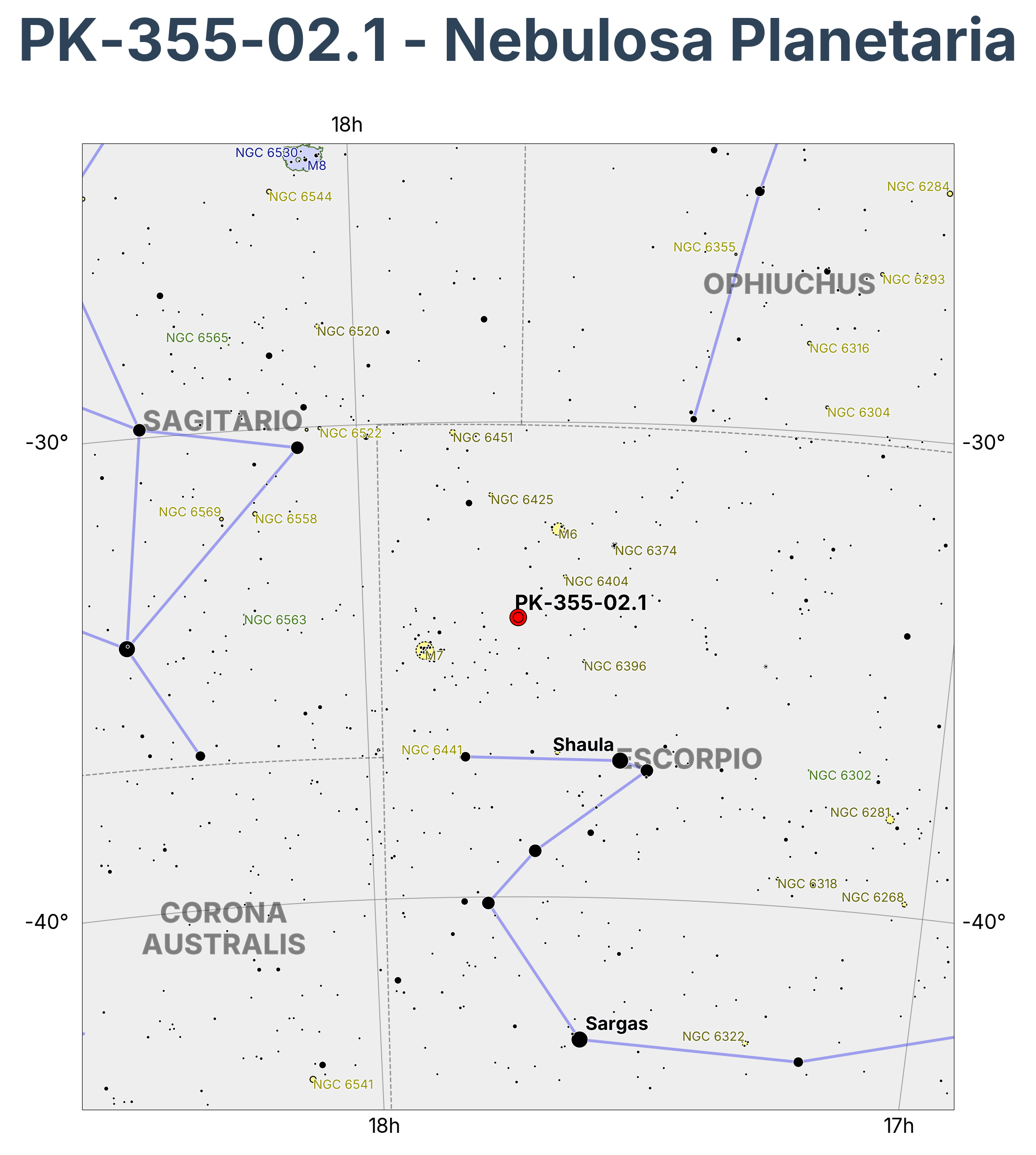 PK-355-02.1 - Nebulosa Planetaria en Scorpius (Escorpión)