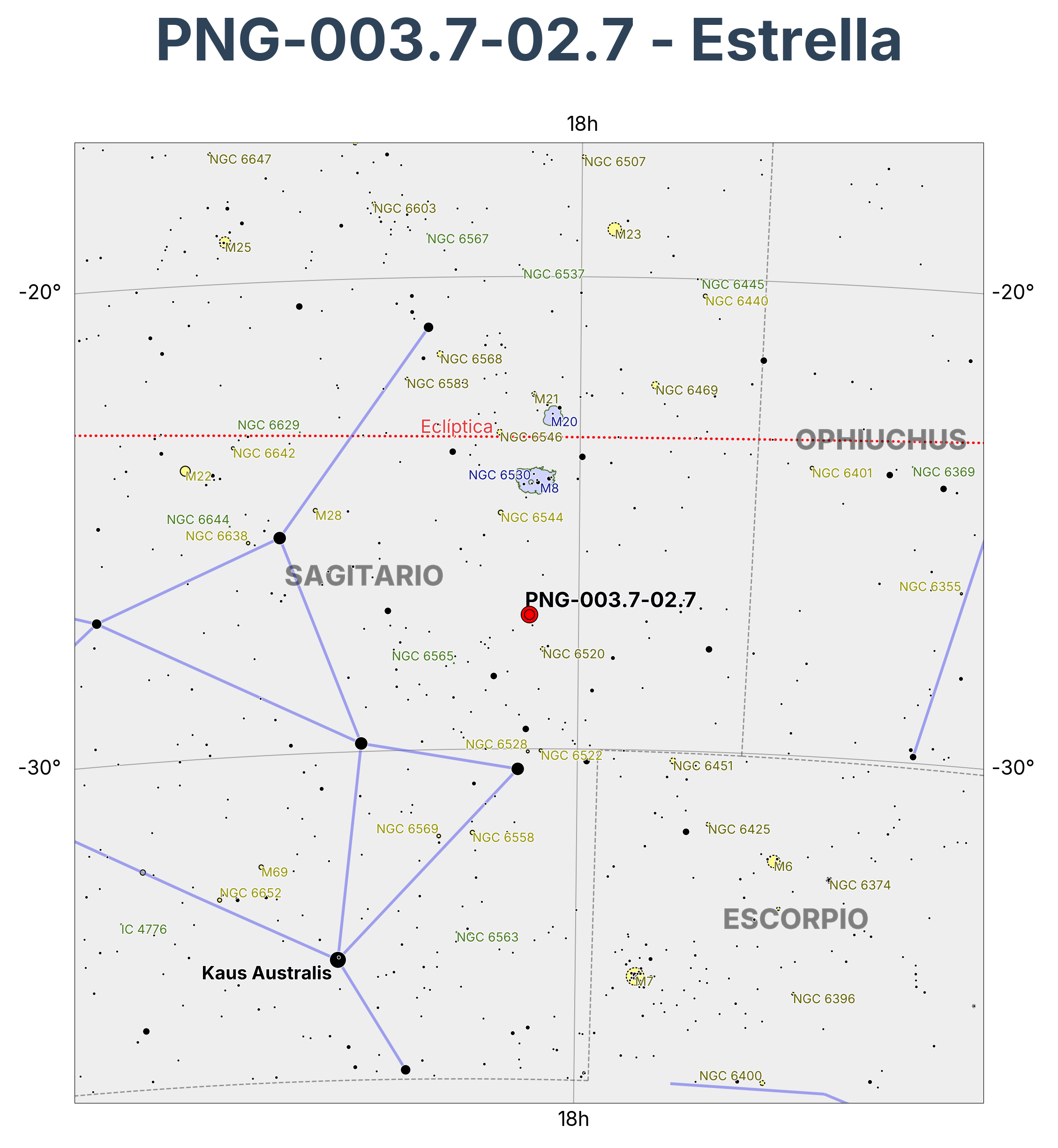 PNG-003.7-02.7 - Estrella en Sagitarius (Arquero)