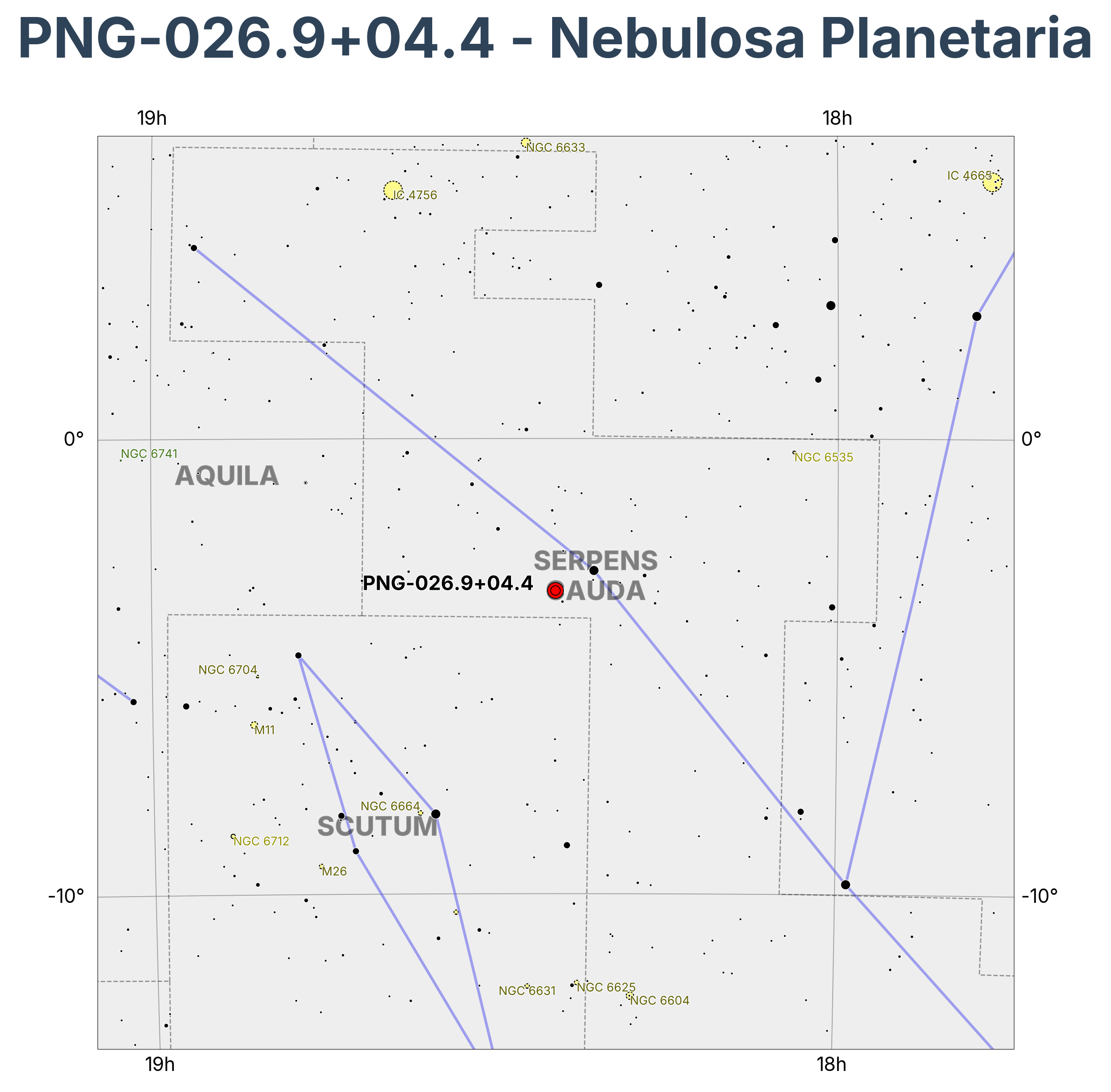 PNG-026.9+04.4 - Nebulosa Planetaria en Serpens (Serpiente)