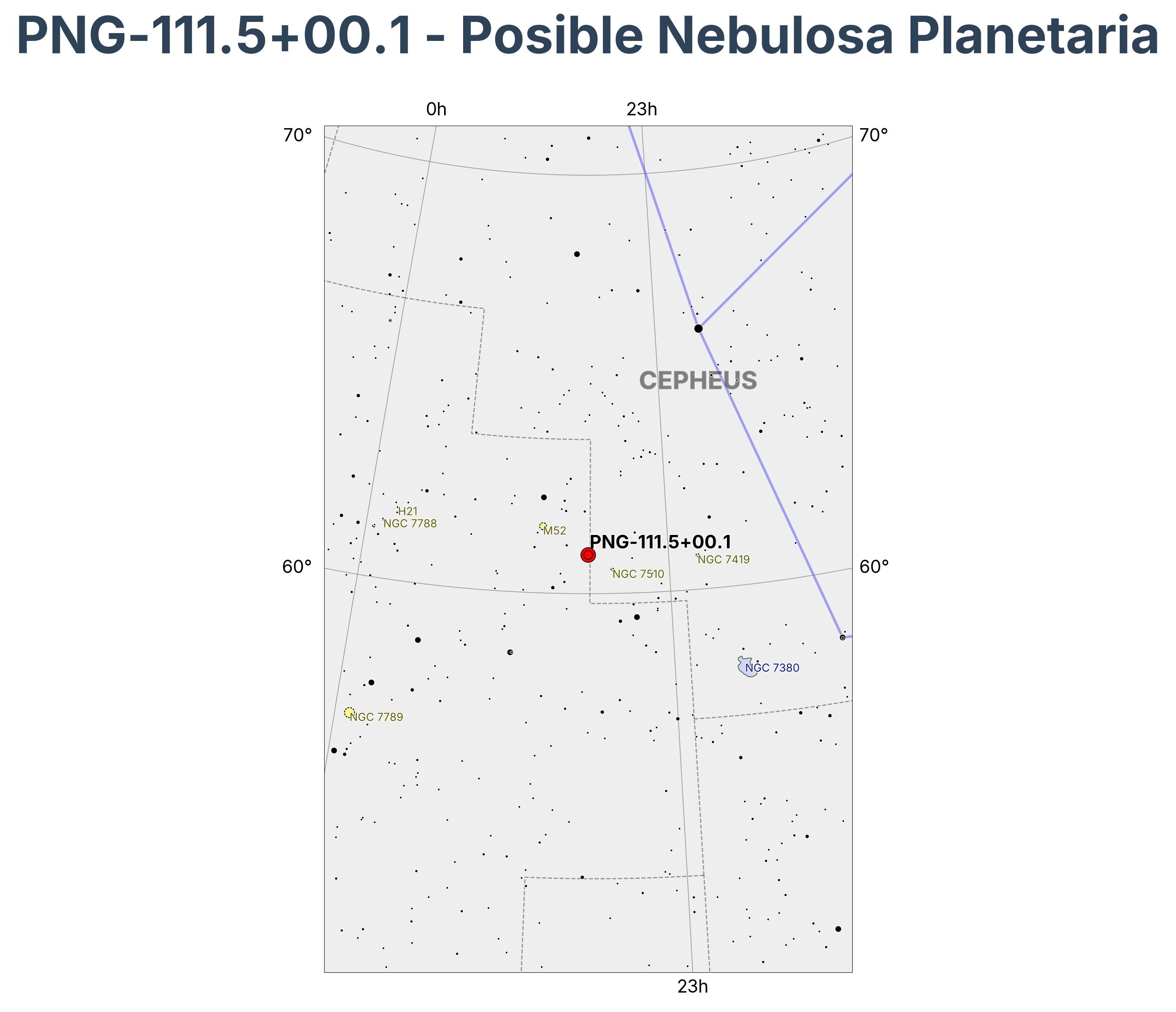 PNG-111.5+00.1 - Posible Nebulosa Planetaria en Cassiopeia (Casiopea)