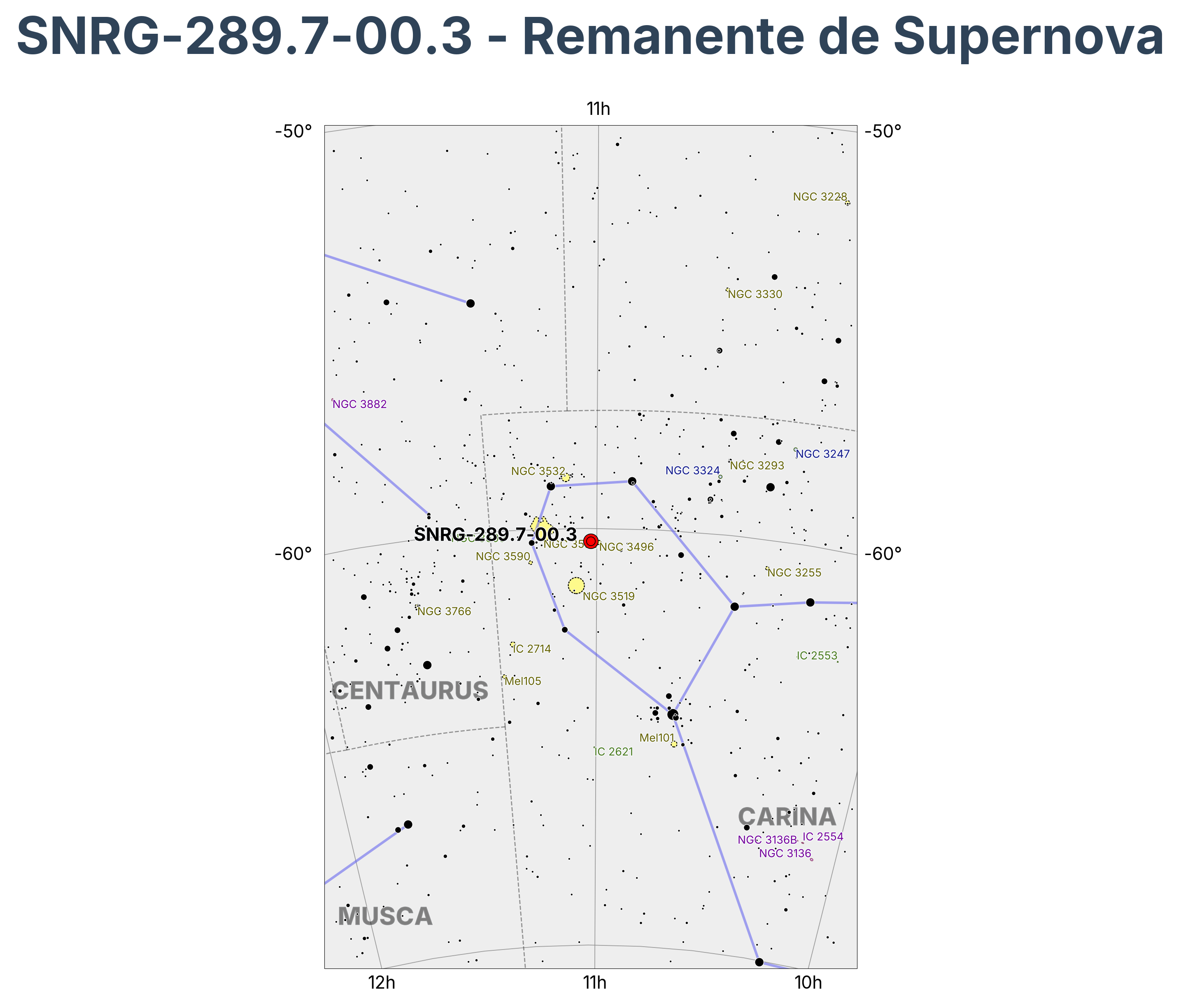 SNRG-289.7-00.3 - Remanente de Supernova en Carina (Quilla)