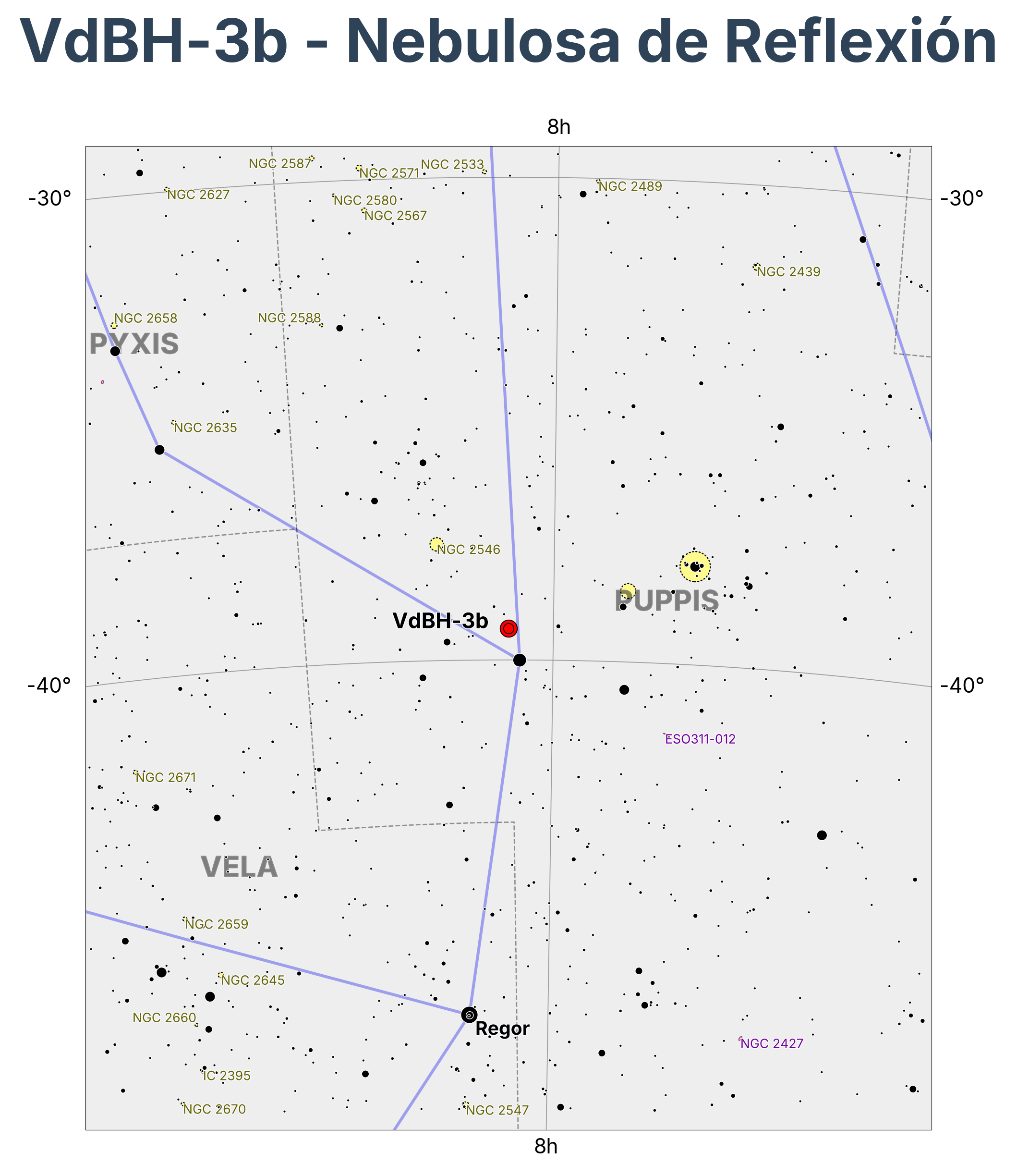 VdBH-3b - Nebulosa de Reflexión en Puppis (Popa)